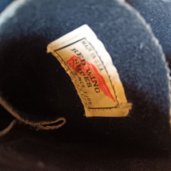 Vintage Red Wing 919 Green Sole 8.5 E Lineman Boots 12 6 code 1976 - Picture 4 of 15